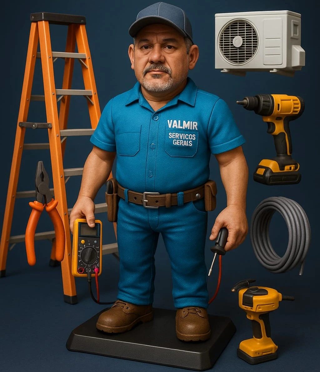 Valmir Batista trabalhando